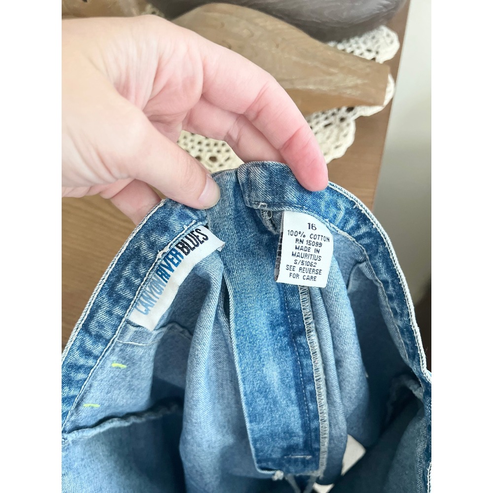 Vintage Y2K 90s Canyon River Blues Denim Skort - Picture 5 of 5